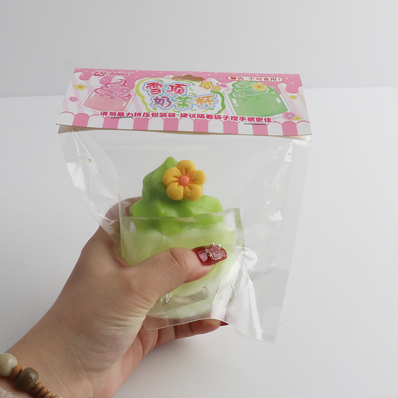 Snow Mountain Bubble Tea Squeeze Toy